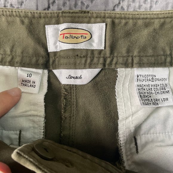 Talbots Military Green Stretch Pants - Picture 3 of 3